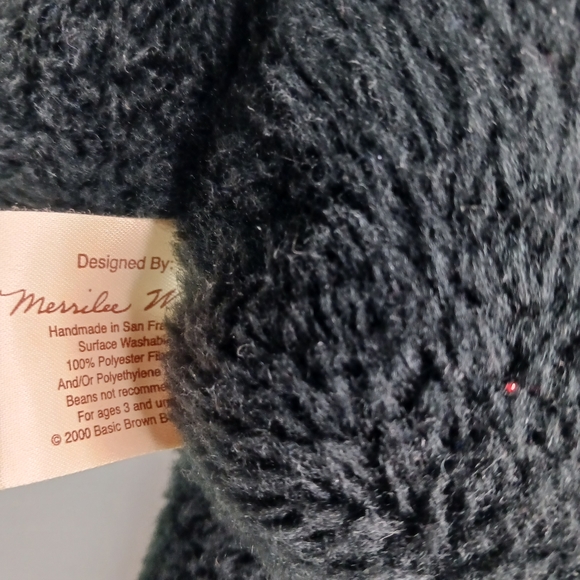 Stuffed by me basic black bear stuffed bear Handmade by Marilee Woods - Picture 4 of 4